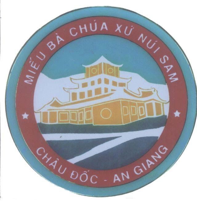 Mẫu nhãn hiệu Miếu bà chúa xứ núi Sam Châu Đốc An Giang