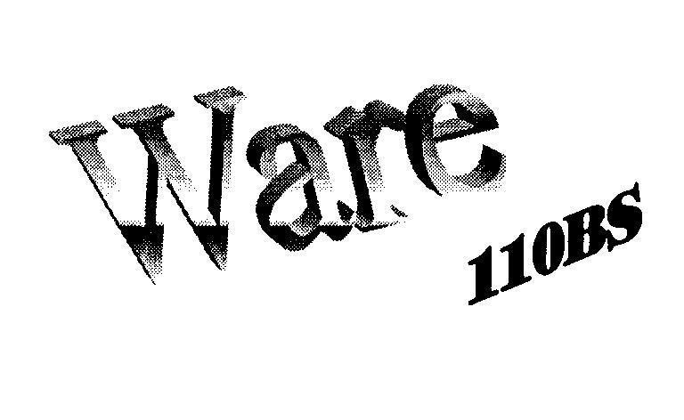 Mẫu nhãn hiệu WARE 110BS