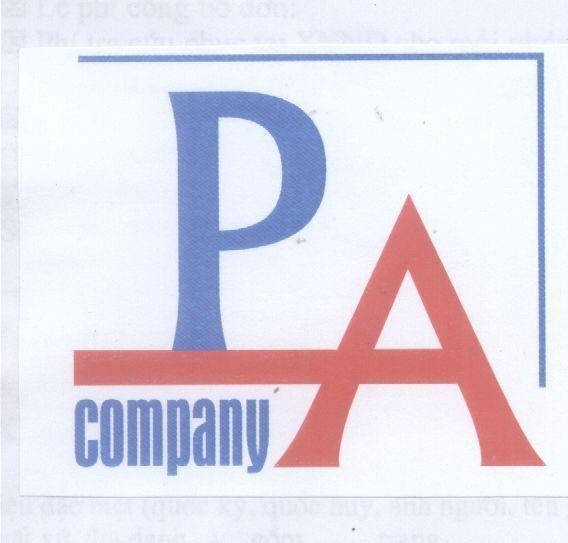Mẫu nhãn hiệu PA COMPANY