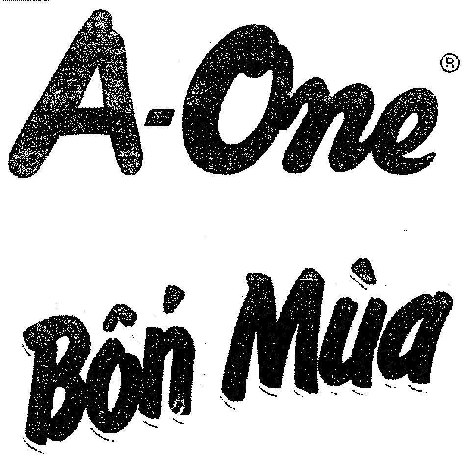 Mẫu nhãn hiệu A ONE BốN MùA