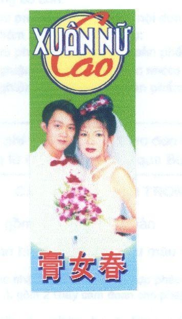 Mẫu nhãn hiệu Xuân Nữ Cao