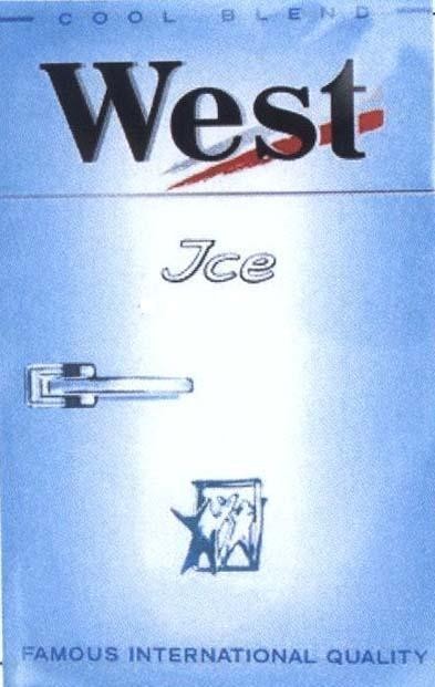 Mẫu nhãn hiệu WEST JCE COOL BLEND FAMOUS INTERNATIONAL QUALITY