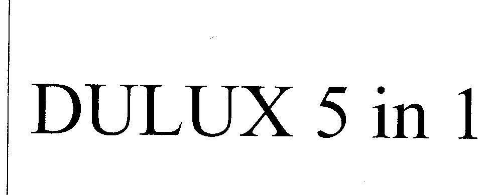 Mẫu nhãn hiệu DULUX 5 IN 1