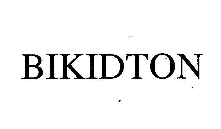 Mẫu nhãn hiệu BIKIDTON