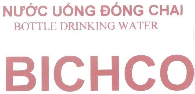 Mẫu nhãn hiệu BICHCO Nước Uống Đóng Chai BOTTLE DRINKING WATER