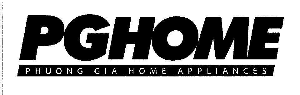 Mẫu nhãn hiệu PGHOME PHUONG GIA HOME APPLIANCES