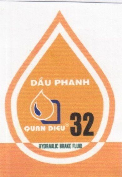Mẫu nhãn hiệu QUAN DIEU Q D Dầu phanh 32 HYDRAULIC BRAKE FLUID