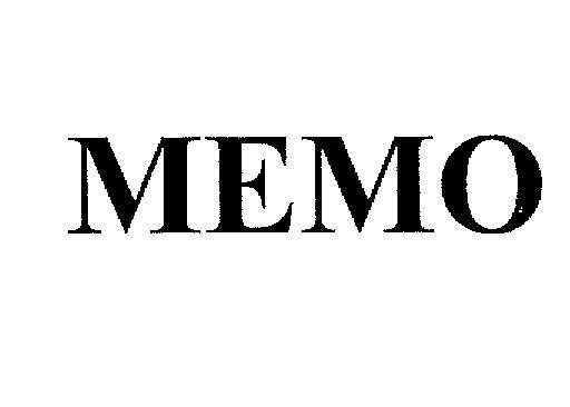 Mẫu nhãn hiệu MEMO