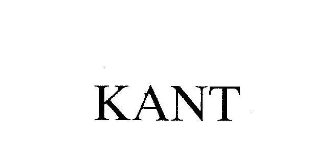 Mẫu nhãn hiệu KANT