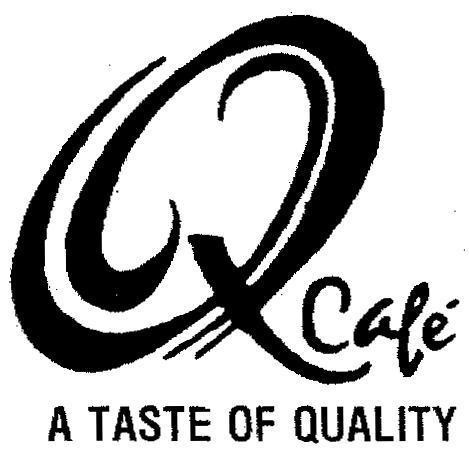 Mẫu nhãn hiệu Q CAFE A TASTE OF QUALITY