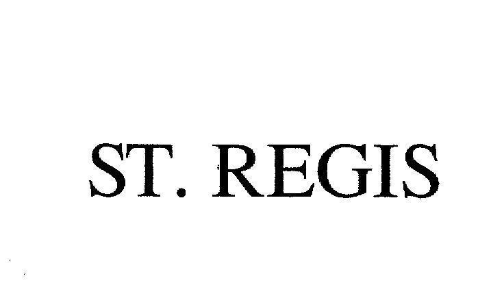 Mẫu nhãn hiệu ST REGIS
