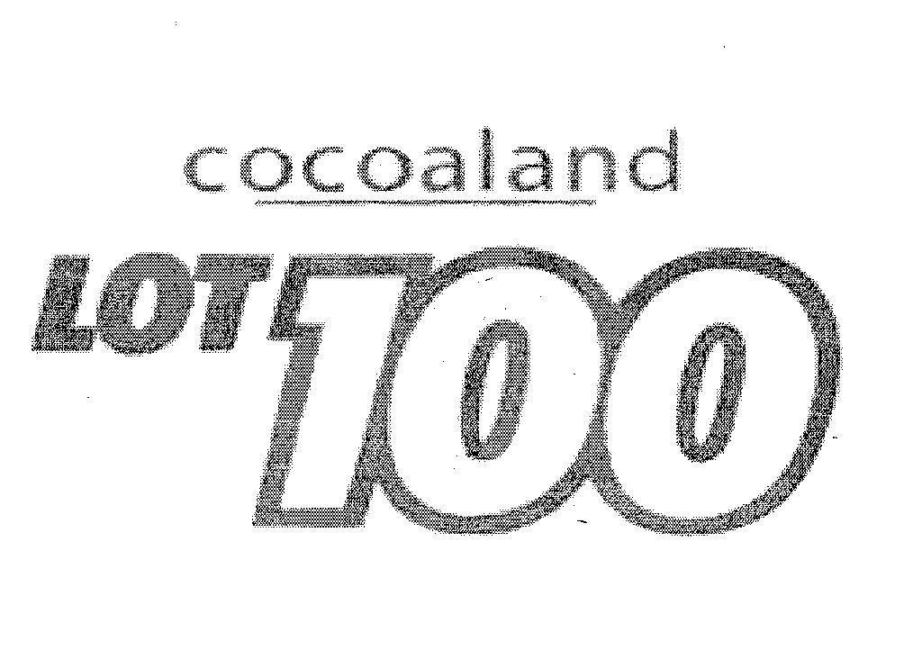 Mẫu nhãn hiệu LOT COCOALAND 100