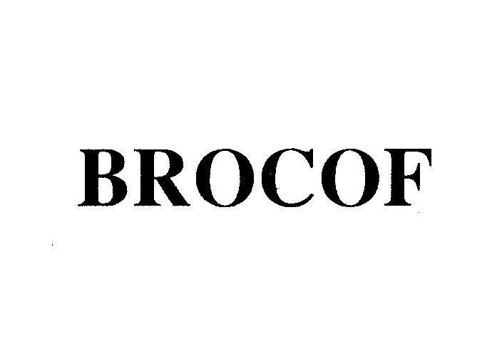 Mẫu nhãn hiệu BROCOF
