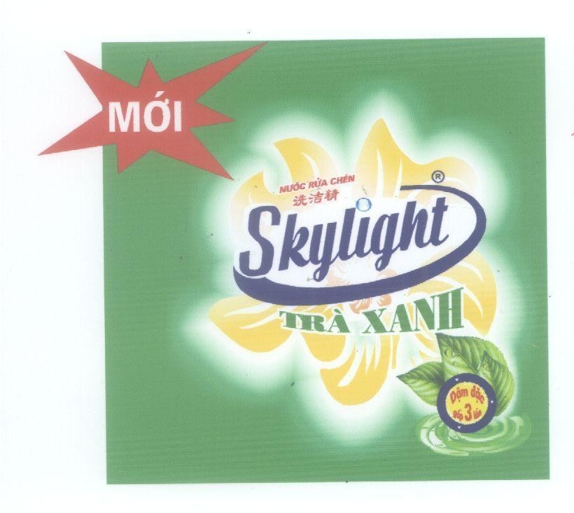 Mẫu nhãn hiệu SKYLIGHT NUOC RUA CHEN TRA XANH, hình [nước rửa chén]