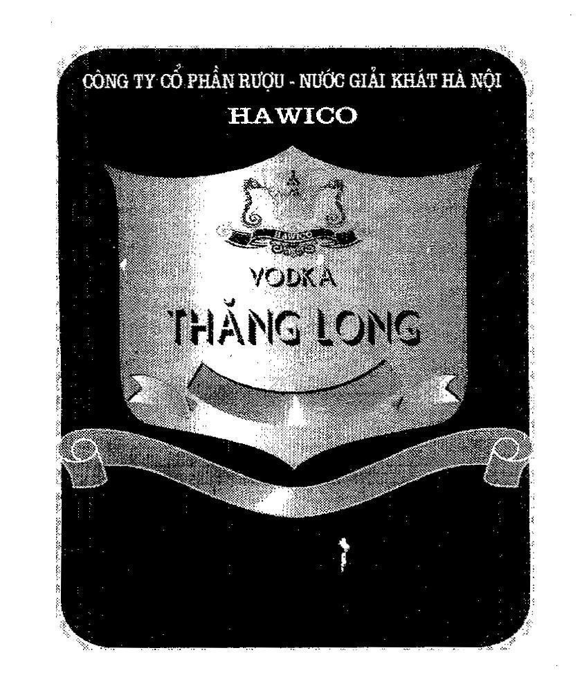 Mẫu nhãn hiệu HAWICO VODKA THĂNG LONG Hà NộI