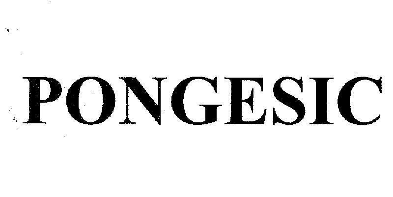 Mẫu nhãn hiệu PONGESIC
