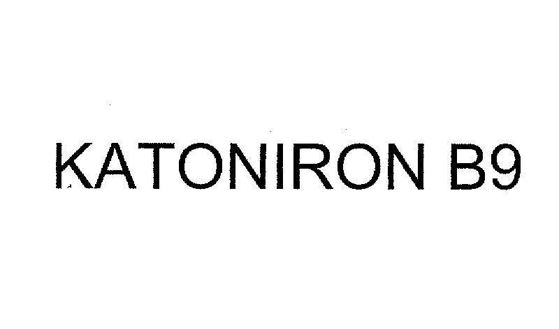 Mẫu nhãn hiệu KATONIRON B9