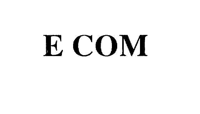 Mẫu nhãn hiệu E COM