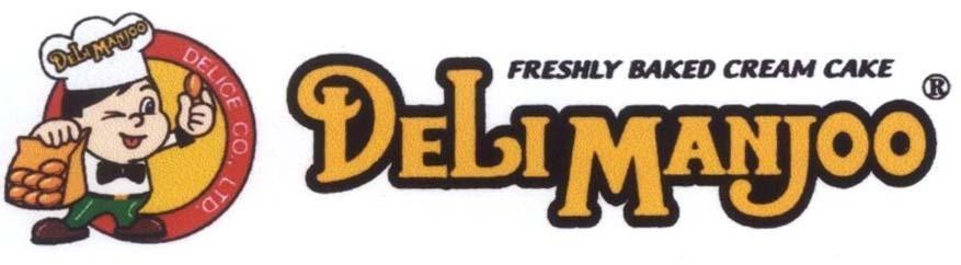 Mẫu nhãn hiệu DELIMANJOO DELICE FRESHLY BAKED CREAM CAKE