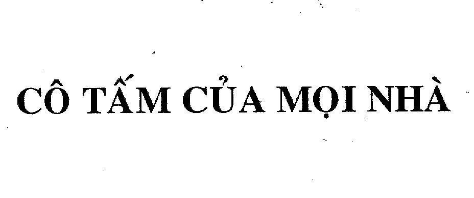 Mẫu nhãn hiệu cô TấM CủA MọI NHà