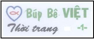 Mẫu nhãn hiệu Búp bê Việt thời trang 1