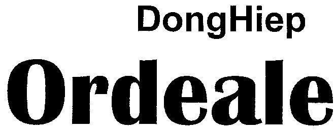 Mẫu nhãn hiệu DONGHIEP ORDEALE