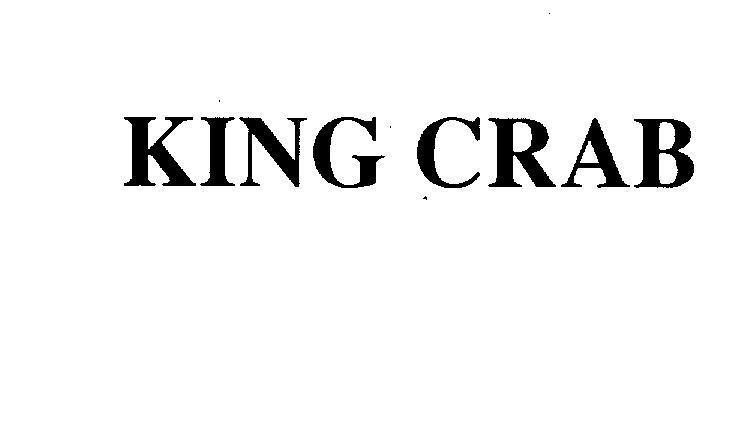 Mẫu nhãn hiệu KING CRAB