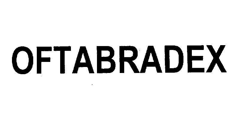 Mẫu nhãn hiệu OFTABRADEX