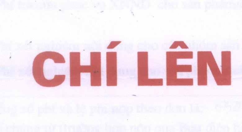 Mẫu nhãn hiệu Chí Lên