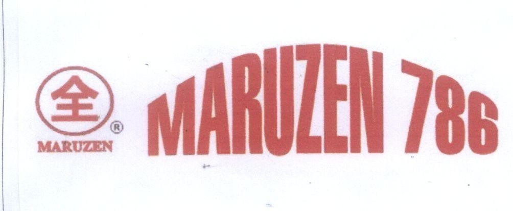 Mẫu nhãn hiệu MARUZEN 786 [quàn: toàn]