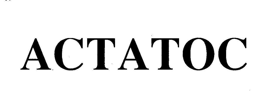 Mẫu nhãn hiệu ACTATOC