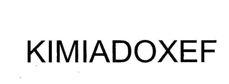 Mẫu nhãn hiệu KIMIADOXEF