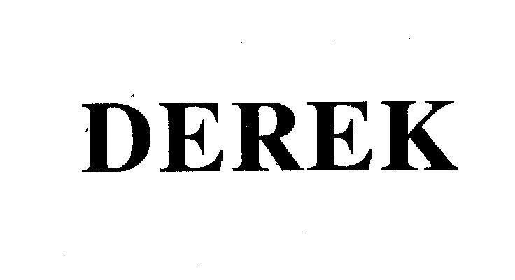 Mẫu nhãn hiệu DEREK