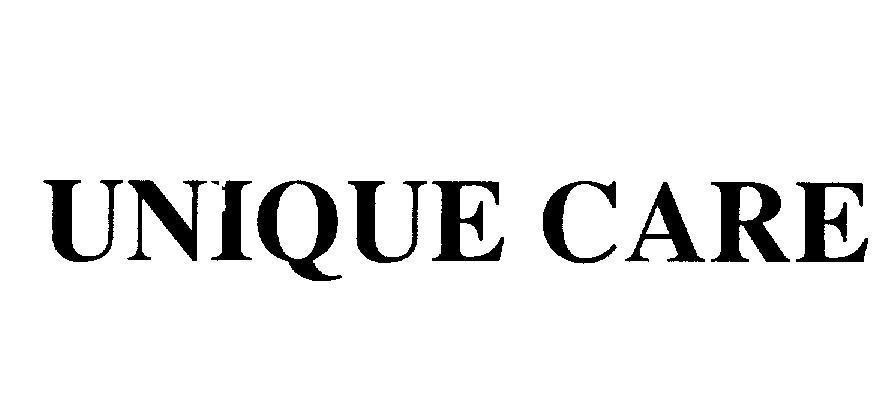 Mẫu nhãn hiệu UNIQUE CARE