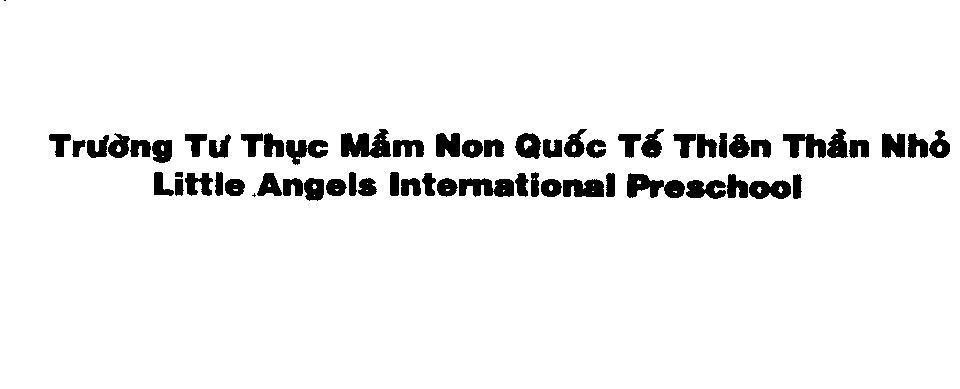 Mẫu nhãn hiệu Thiên Thần Nhỏ Little Angels Trường Tư Thục Mầm Non Quốc Tế International Preschool