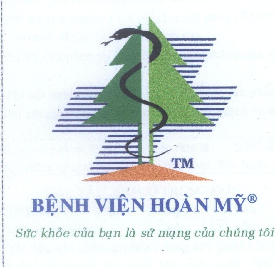 Mẫu nhãn hiệu HOàN Mỹ sức khoẻ của bạn là sứ mạng của chúng tôi BệNH VIệN