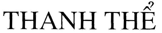 Mẫu nhãn hiệu Thanh Thể
