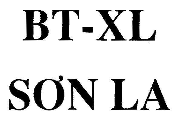 Mẫu nhãn hiệu BT-XL Sơn La