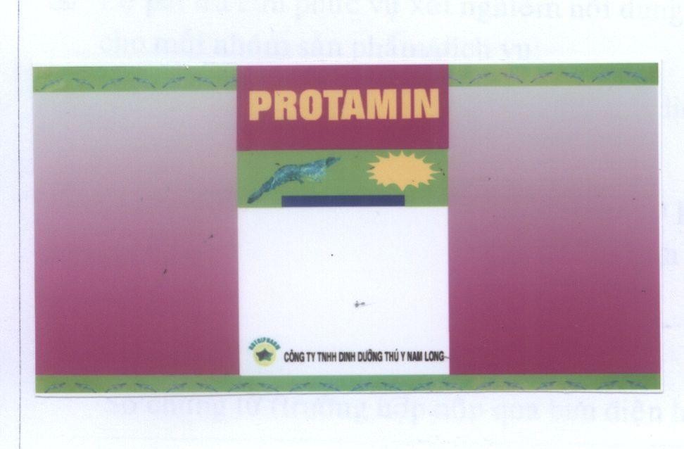 Mẫu nhãn hiệu PROTAMIN NUTRIPHARM NAM LONG