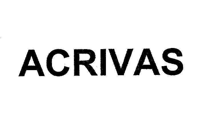 Mẫu nhãn hiệu ACRIVAS