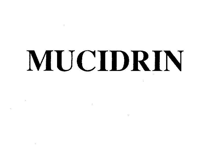 Mẫu nhãn hiệu MUCIDRIN