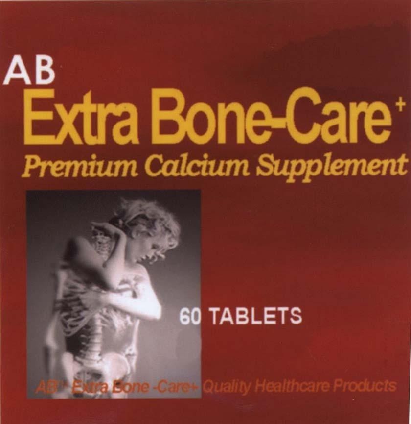 Mẫu nhãn hiệu AB EXTRA BONE-CARE+ PREMIUM CALCIUM SUPPLEMENT