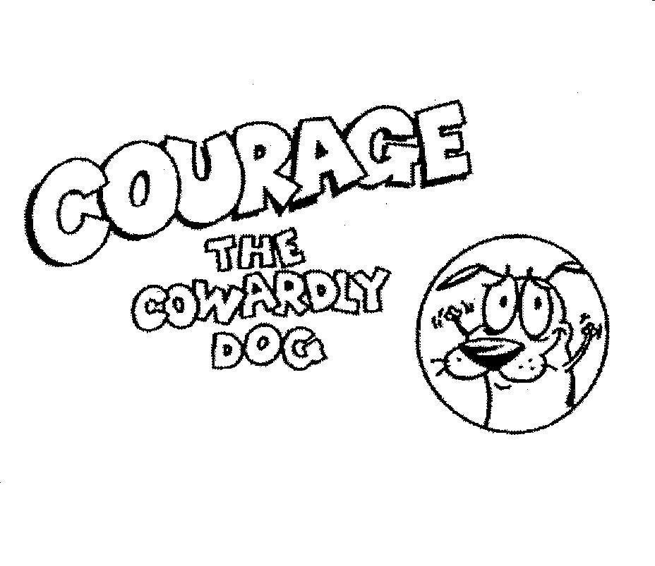 Mẫu nhãn hiệu COURAGE THE COWARDLY DOG