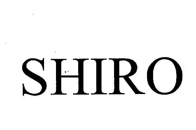 Mẫu nhãn hiệu SHIRO