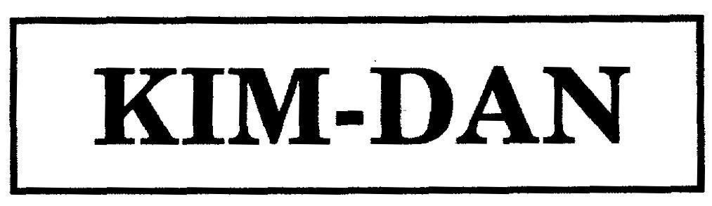 Mẫu nhãn hiệu KIM-DAN