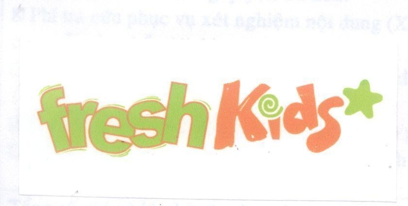 Mẫu nhãn hiệu FRESH KIDS