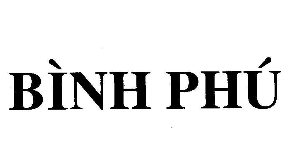 Mẫu nhãn hiệu Bình Phú