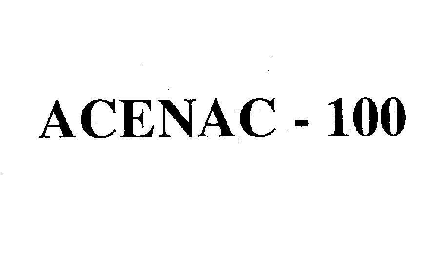 Mẫu nhãn hiệu ACENAC - 100