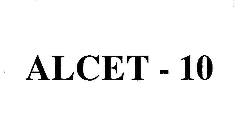 Mẫu nhãn hiệu ALCET - 10