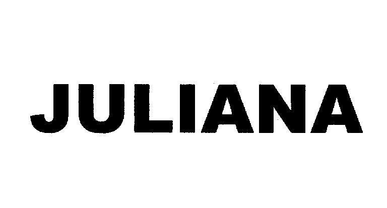 Mẫu nhãn hiệu JULIANA